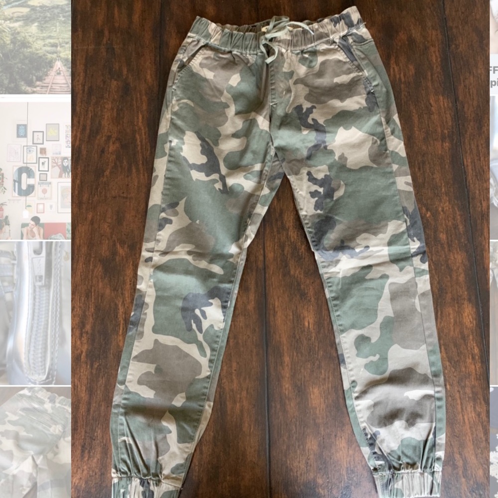 Camo jogger pants